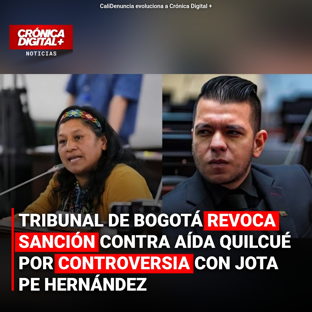 Tribunal de Bogotá Revoca Sanción Contra Aída Quilcué