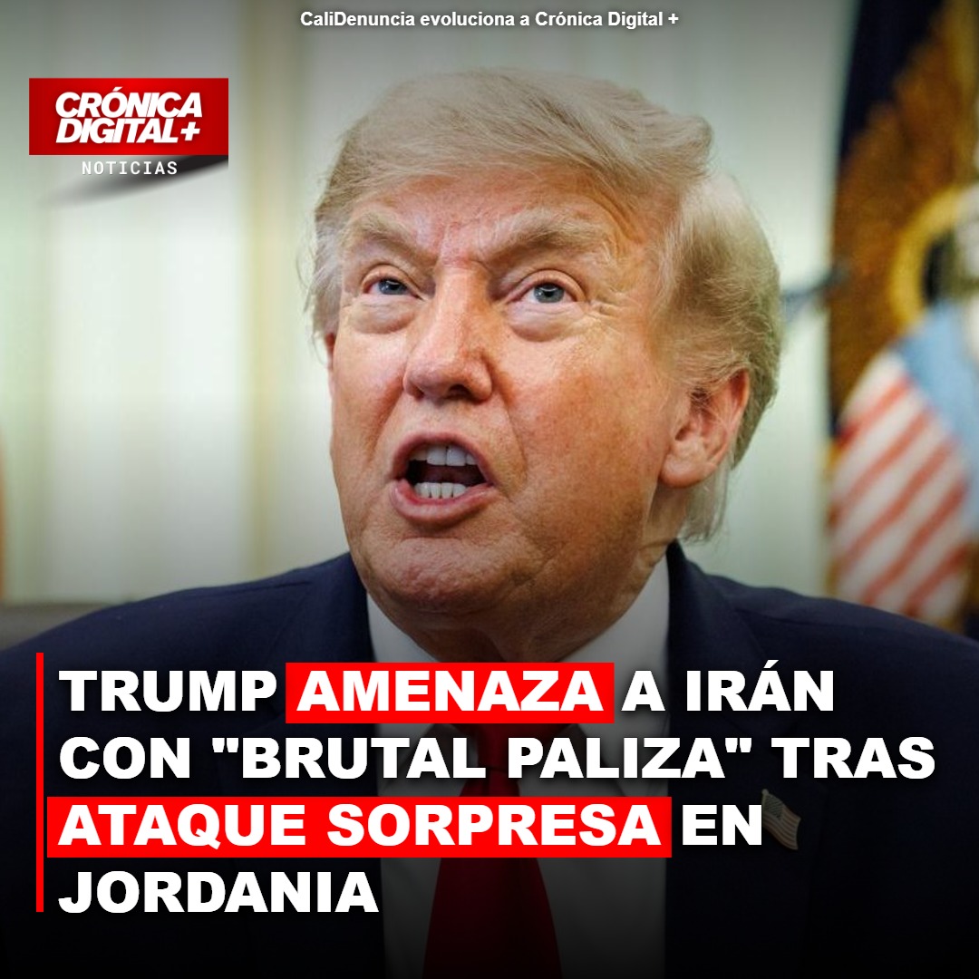 Trump advierte a Irán con «brutal paliza» tras ataque en Jordania