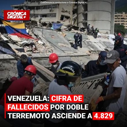 VENEZUELA: CIFRA DE FALLECIDOS POR DOBLE TERREMOTO ASCIENDE A 4.829