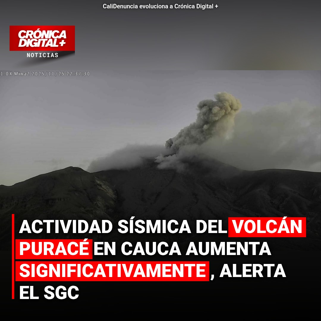 Volcán Puracé: Aumento sísmico alerta al Cauca en vísperas presidenciales
