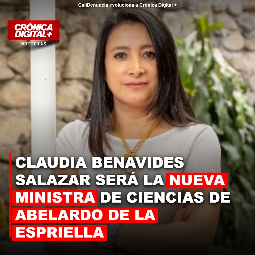 Abelardo de la Espriella designa a Claudia Benavides ministra de Ciencia