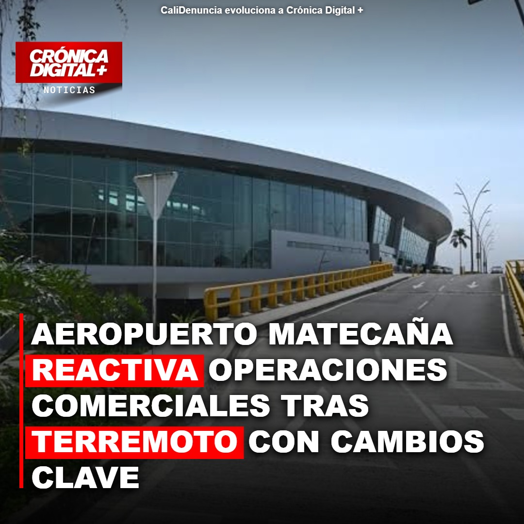 Aeropuerto Matecaña reanuda vuelos con operación restringida tras sismo