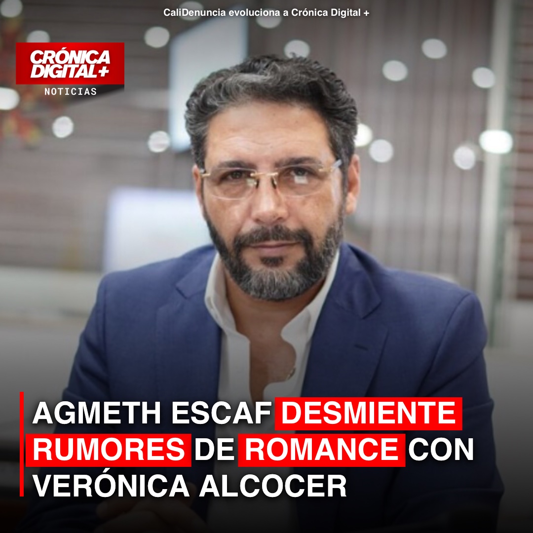 Agmeth Escaf desmiente relación sentimental con Verónica Alcocer