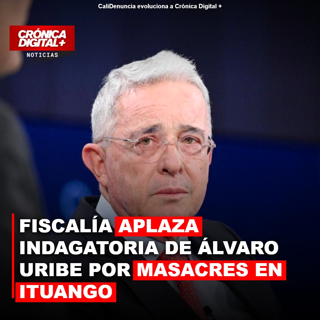 Aplazan a septiembre indagatoria de Uribe por masacres de Ituango
