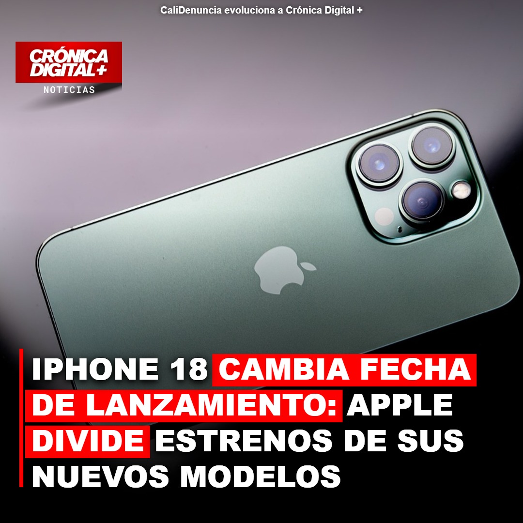 Apple retrasa iPhone 18 estándar y lanza modelos Pro en septiembre