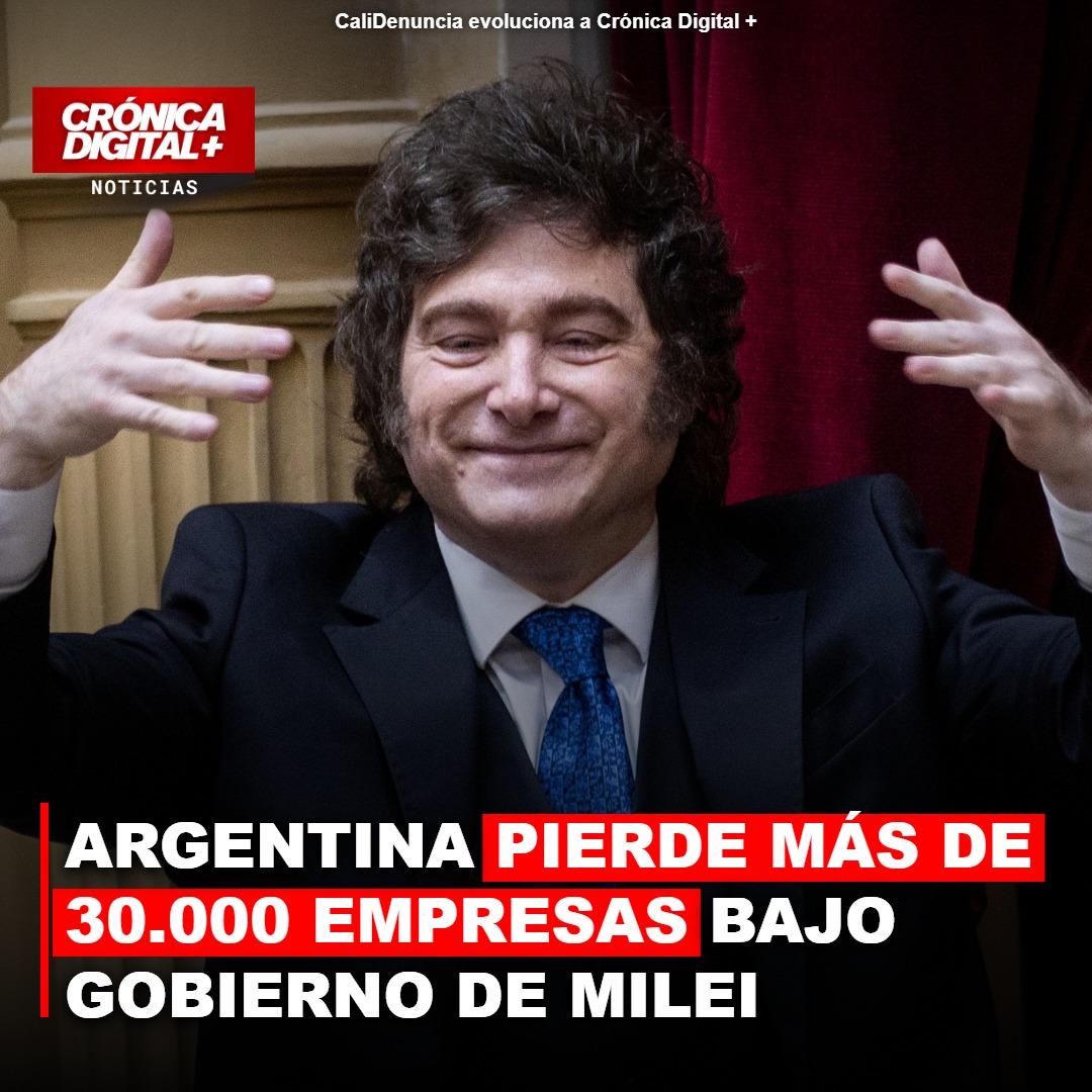 Argentina registra cierre masivo de 30.000 empresas bajo gestión de Milei
