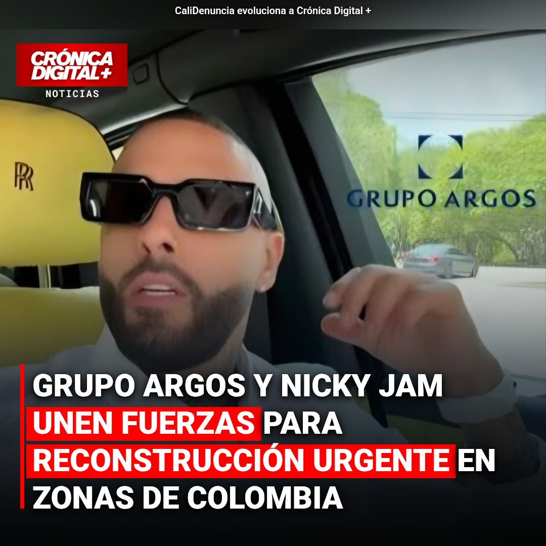 Argos y Nicky Jam unen fuerzas para reconstruir el suroccidente colombiano