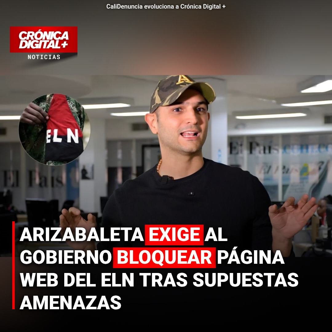 Arizabaleta exige bloquear web del ELN tras ser perfilado por ley ‘anticapuchos’
