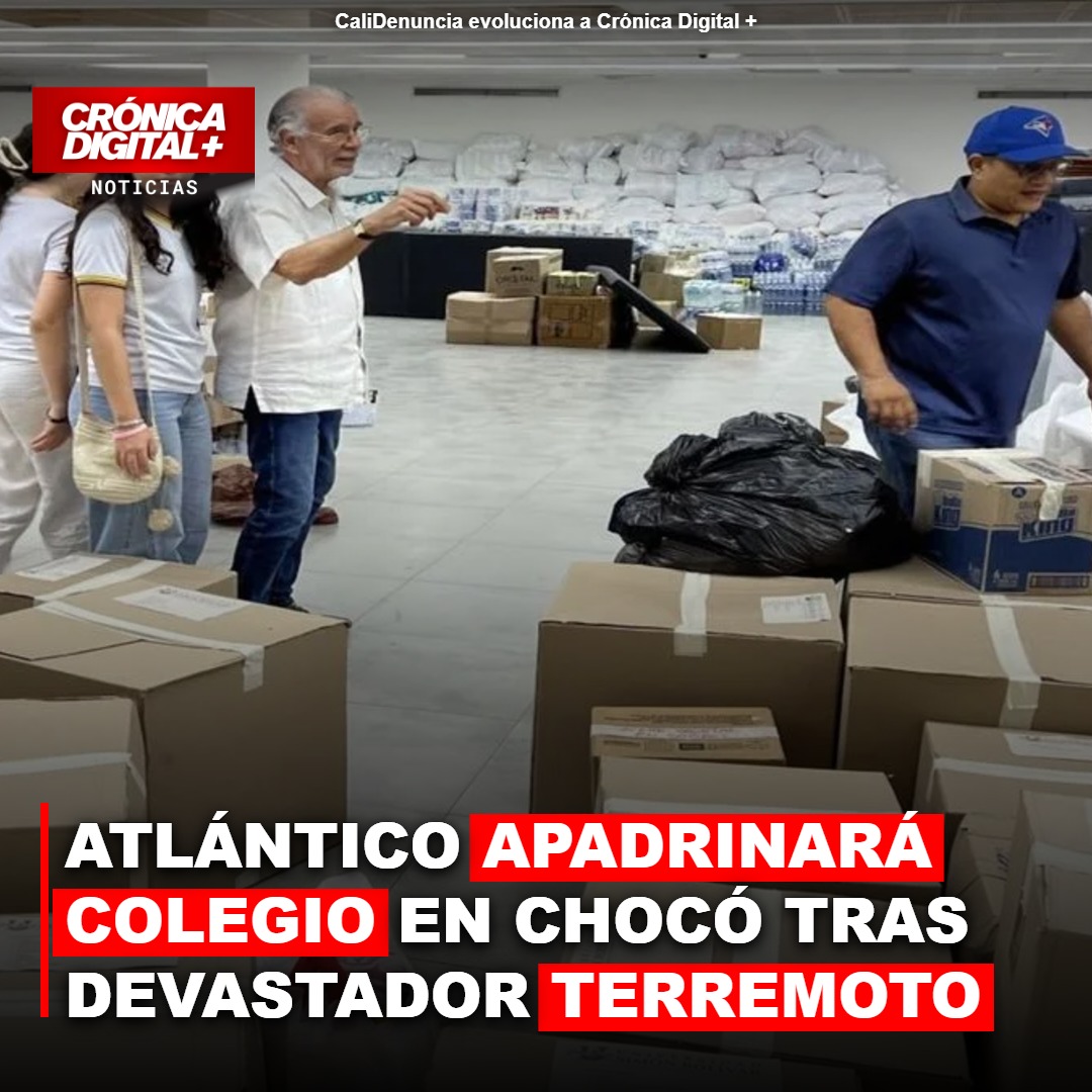 Atlántico apadrina colegio en Chocó tras terremoto: reconstrucción prioritaria