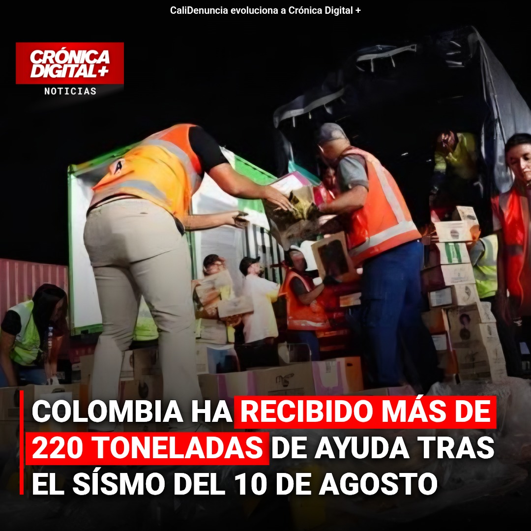 Ayuda Internacional a Colombia Supera 220 Toneladas Tras Sismo