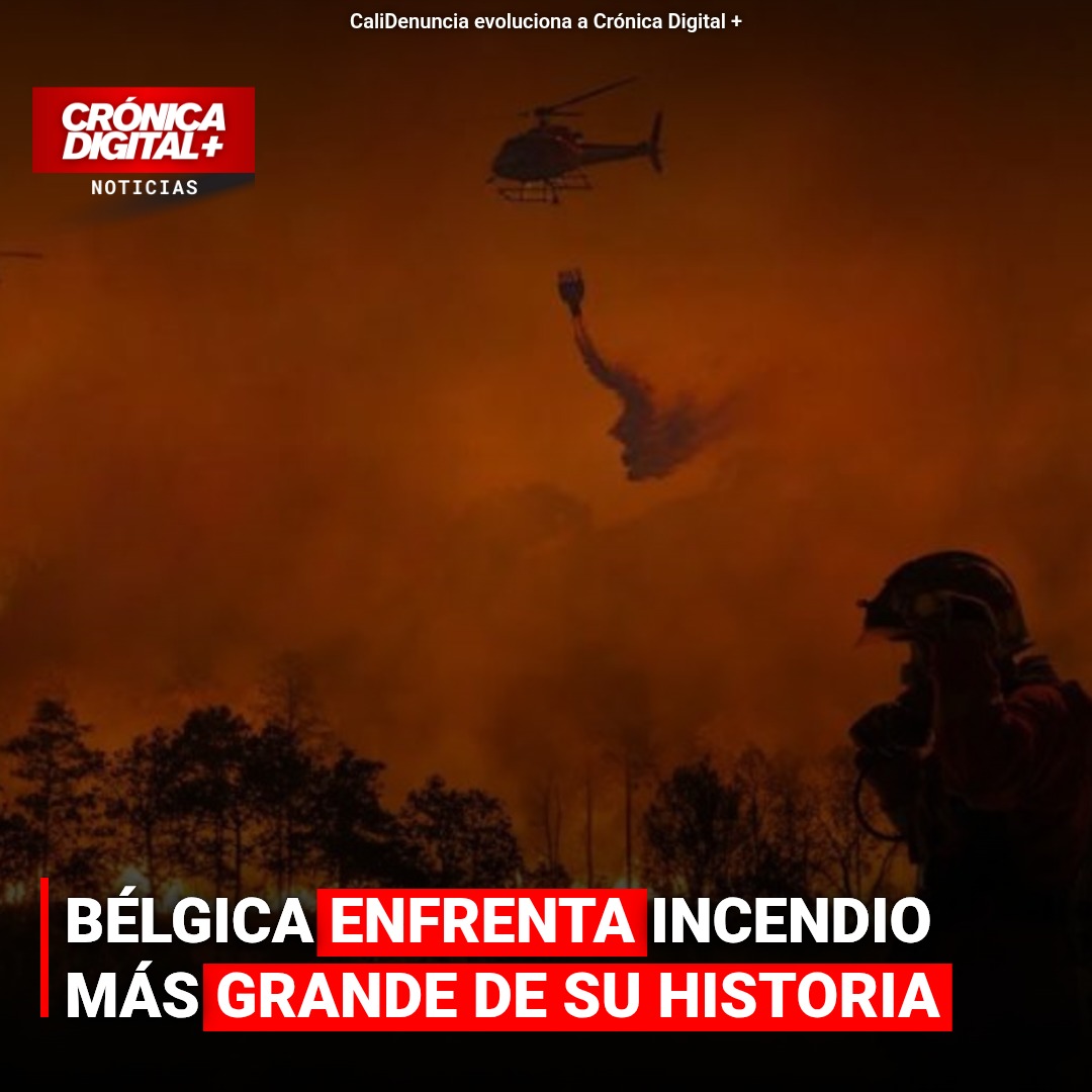 Bélgica combate incendio forestal histórico: 3.000 hectáreas arrasadas