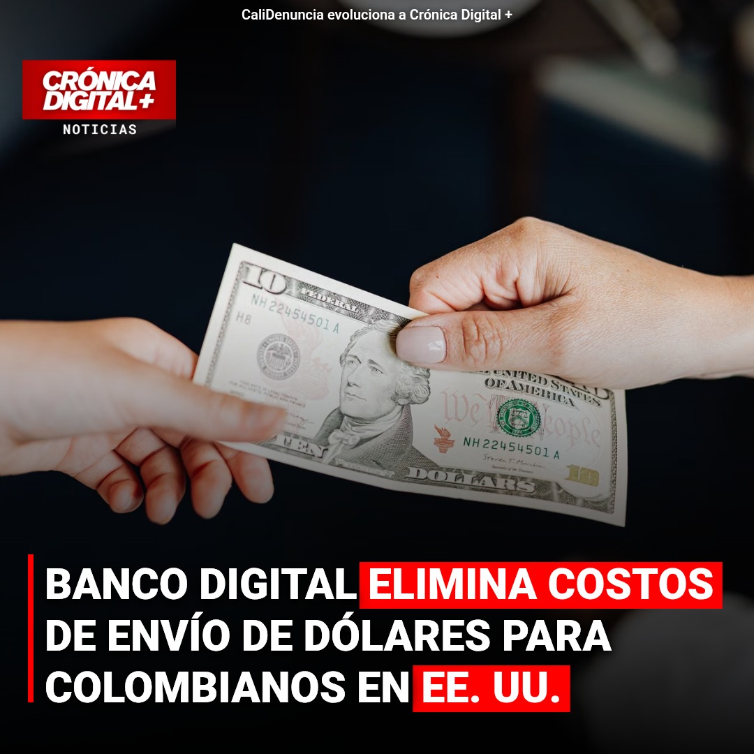 Banco digital Inter elimina costos envío de dólares a Colombia