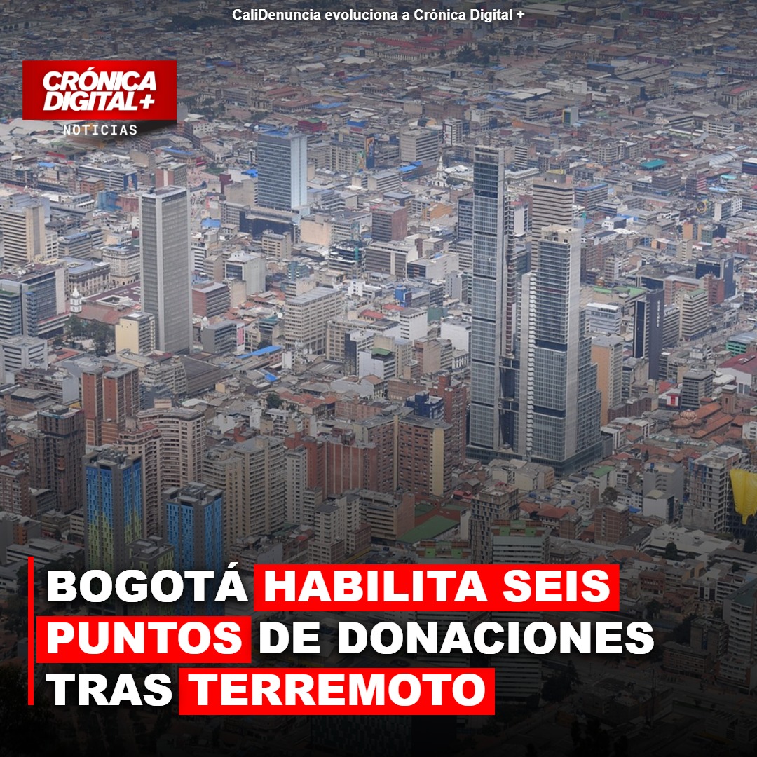 Bogotá activa puntos de acopio para damnificados por sismo en Chocó