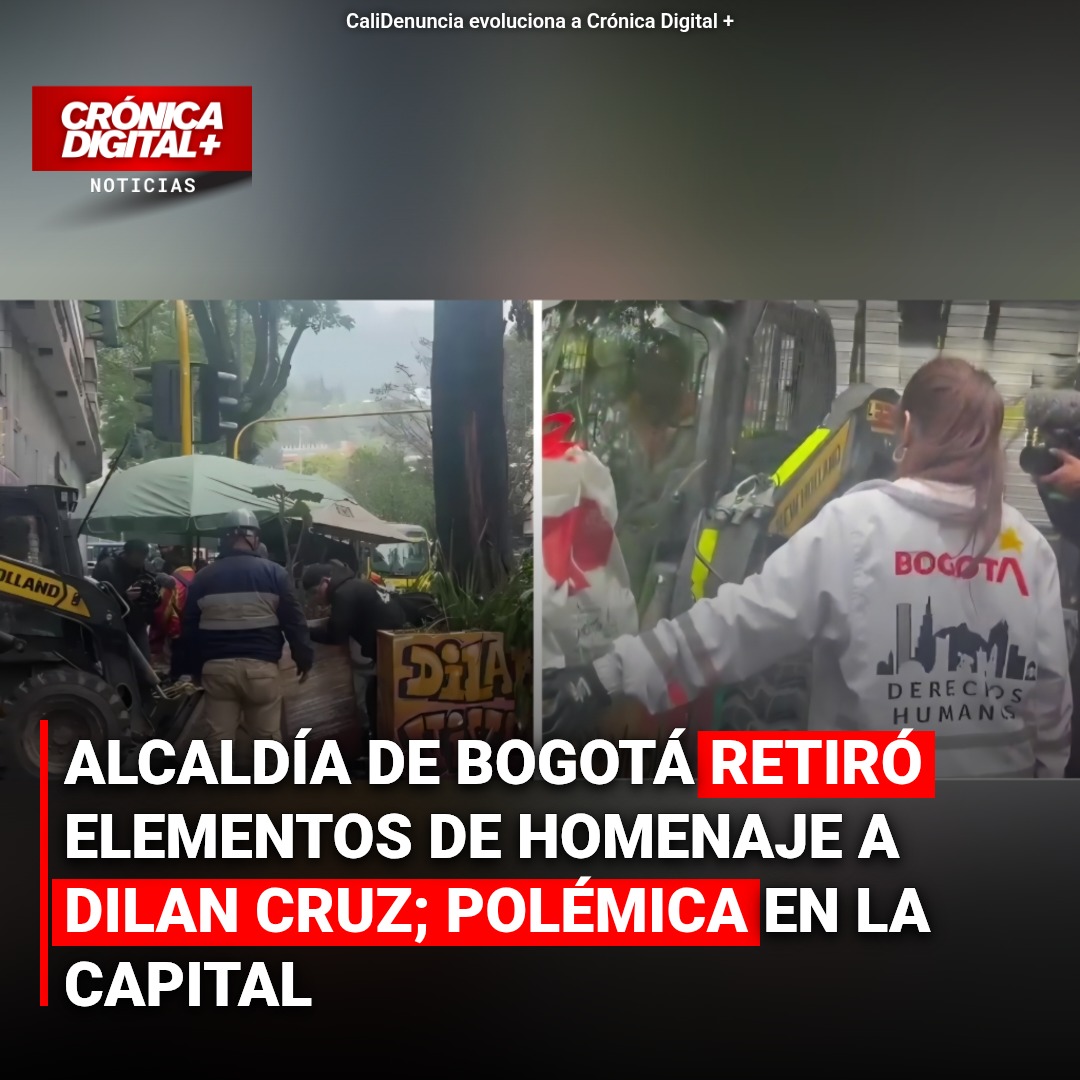 Bogotá retira elementos de homenaje a Dilan Cruz; polémica en la capital