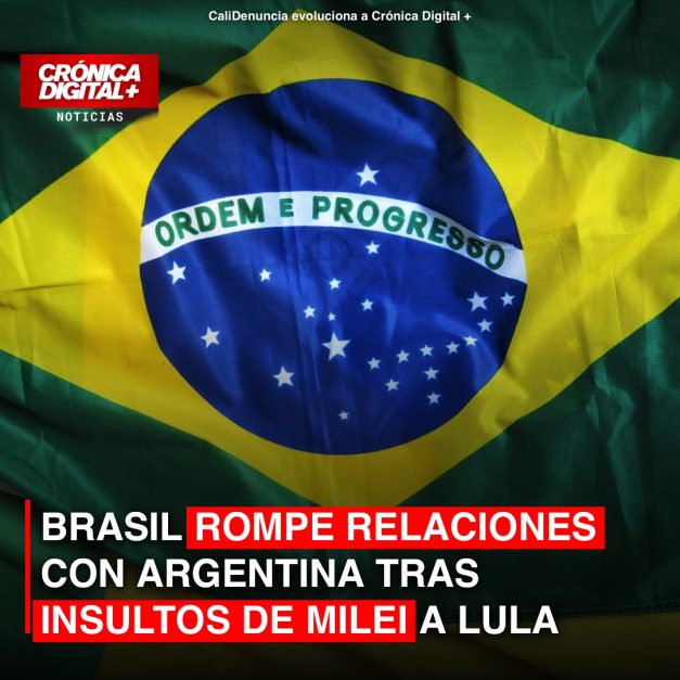 Brasil rompe con Argentina por ofensas de Milei a Lula: embajador no volverá
