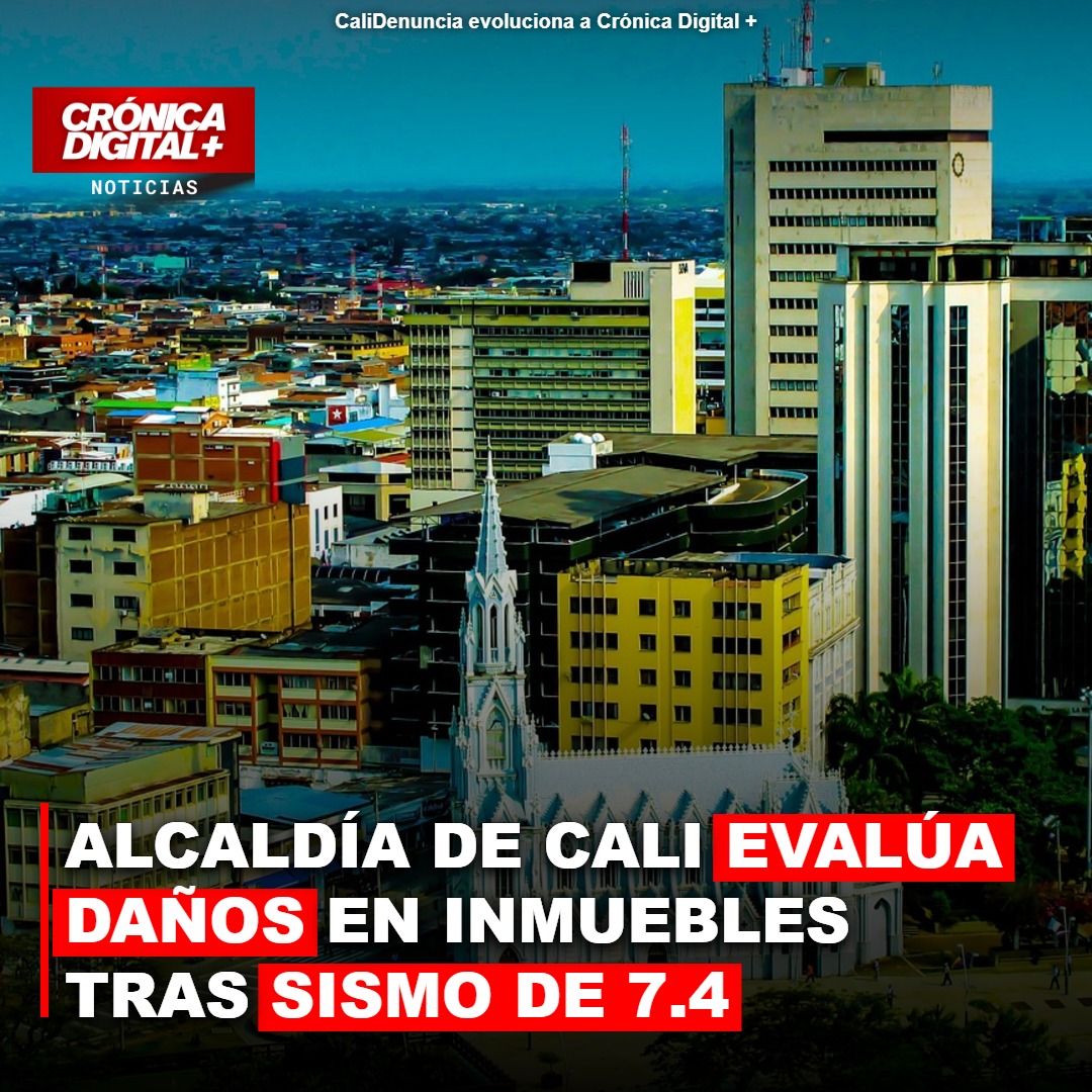 Cali evalúa daños en edificios tras sismo; continuidad del servicio público