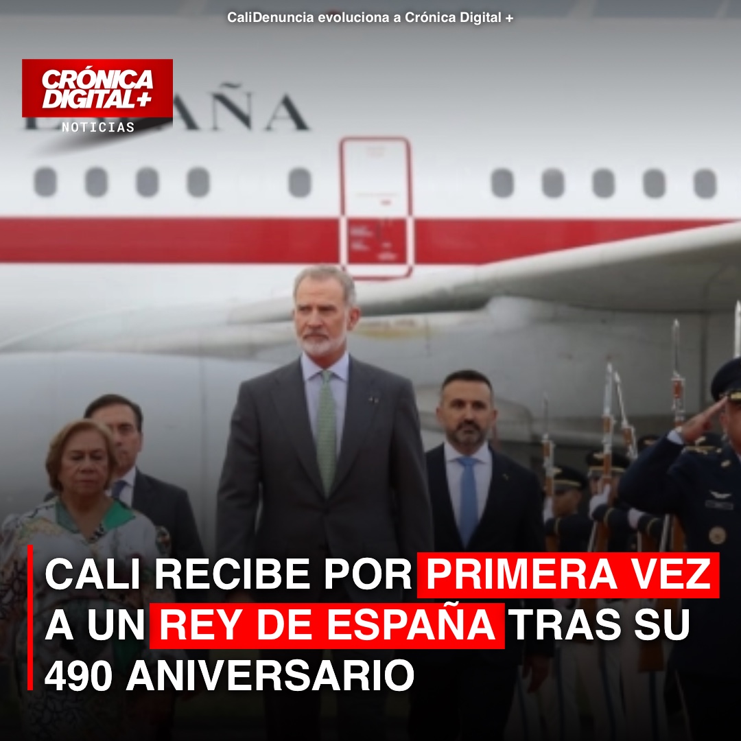 Cali recibe a Felipe VI de España en visita histórica tras 490 años de fundación