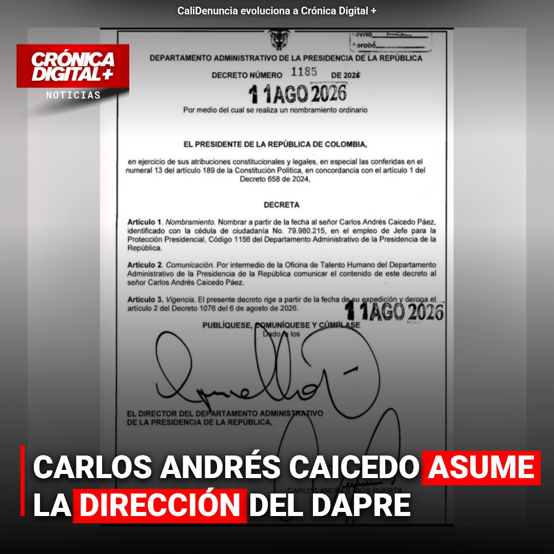 Carlos Caicedo asume DAPRE: Experiencia en seguridad presidencial clave en gobierno de Abelardo de la Espriella