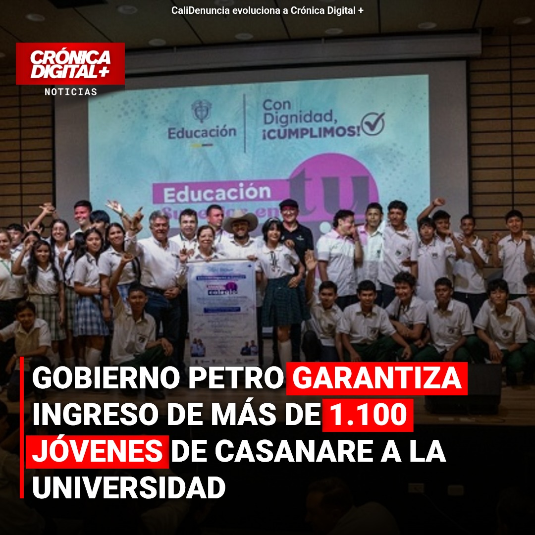 Casanare: Gobierno Petro impulsa acceso universitario para 1.100 jóvenes