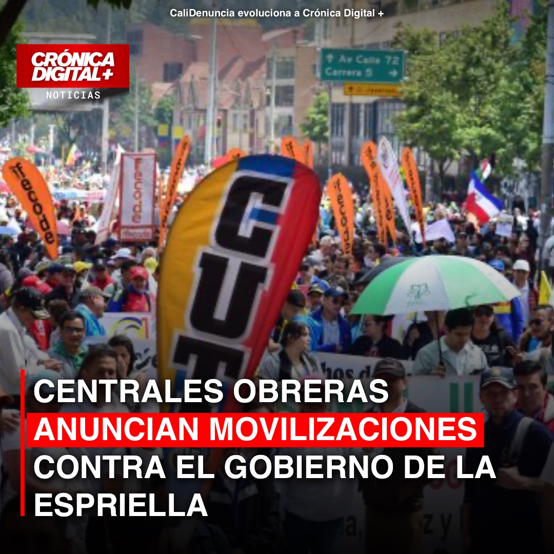 Centrales Obreras Colombianas se Alistan a Movilización Nacional