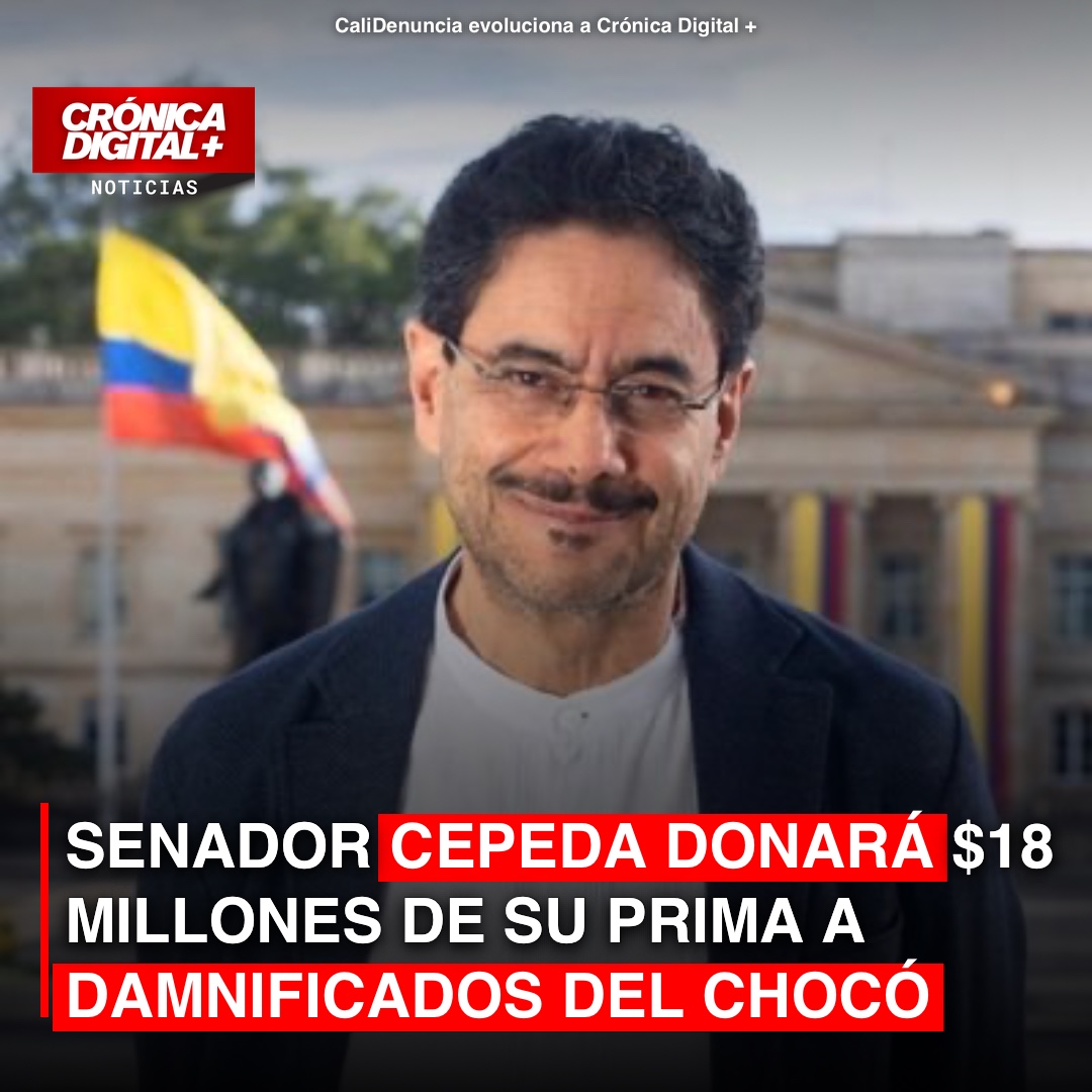 Cepeda dona prima de $18 millones para damnificados del Chocó