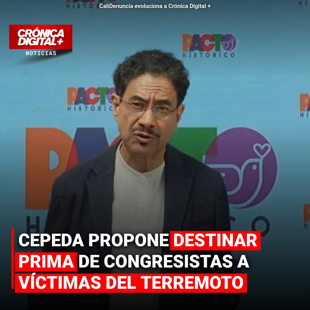 Cepeda propone destinar prima congresistas a víctimas de sismo