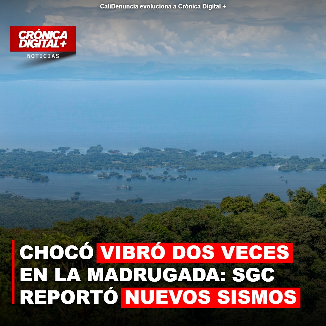 Chocó registra dos sismos matutinos, activando alertas sísmicas