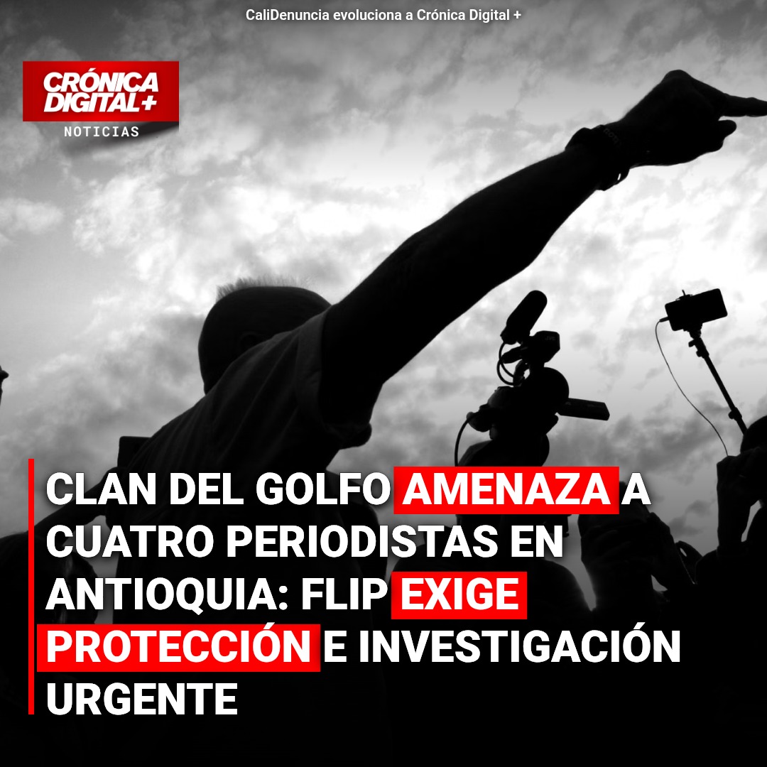 Clan del Golfo amenaza a periodistas en Apartadó por investigaciones