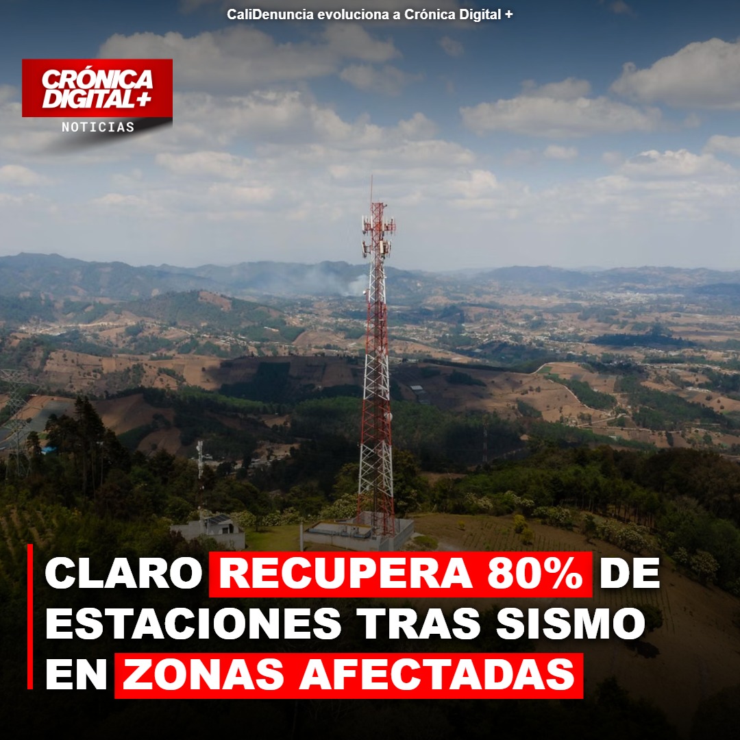 Claro restaura el 80% de su red en el Pacífico colombiano tras sismo
