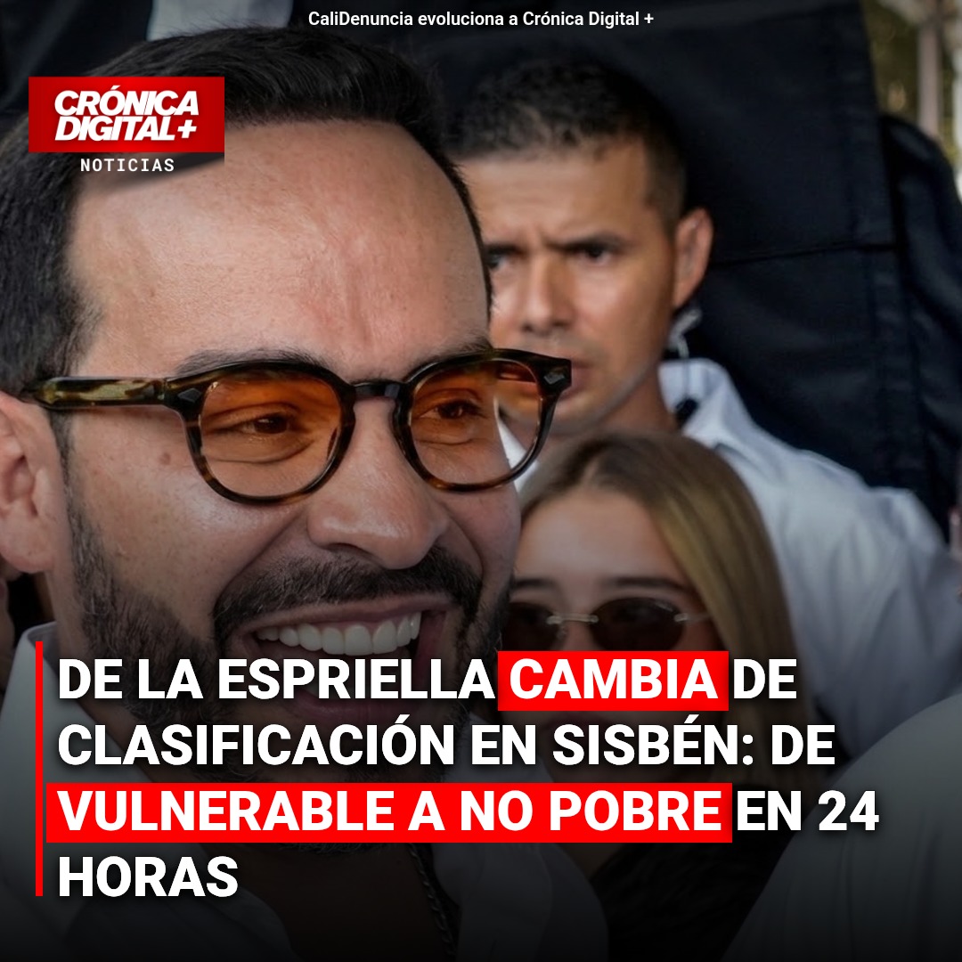 Clasificación de De la Espriella en RUI cambia de vulnerable a no pobre en 24 horas