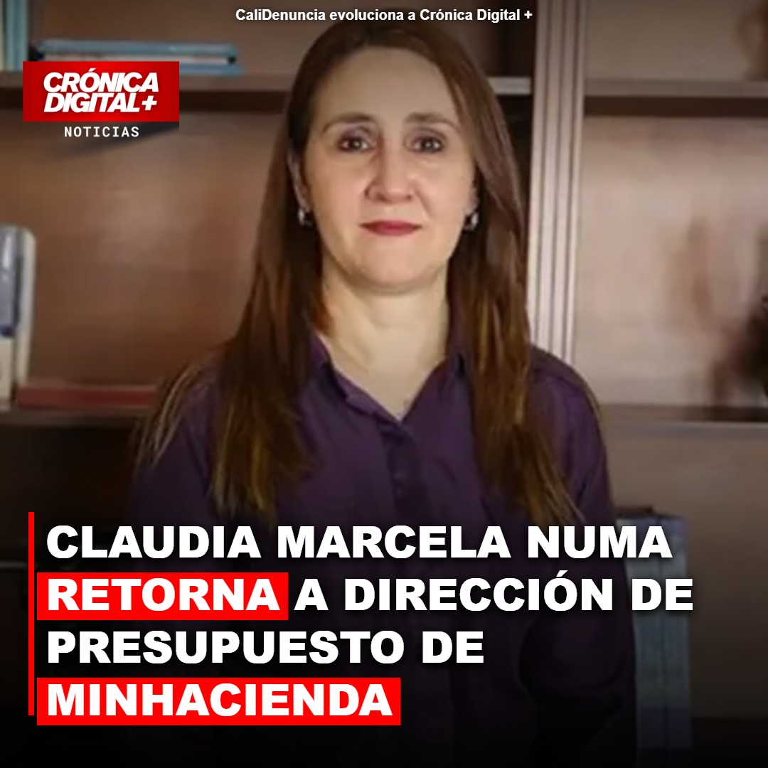 Claudia Numa retoma liderazgo en Presupuesto del MinHacienda