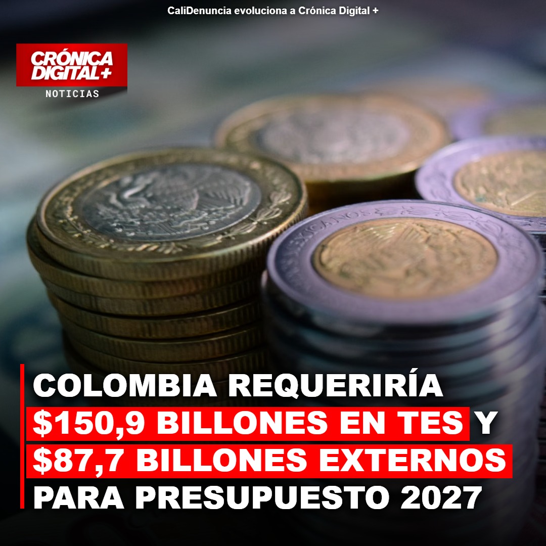 Colombia buscará $238,6 billones para financiar presupuesto de 2027