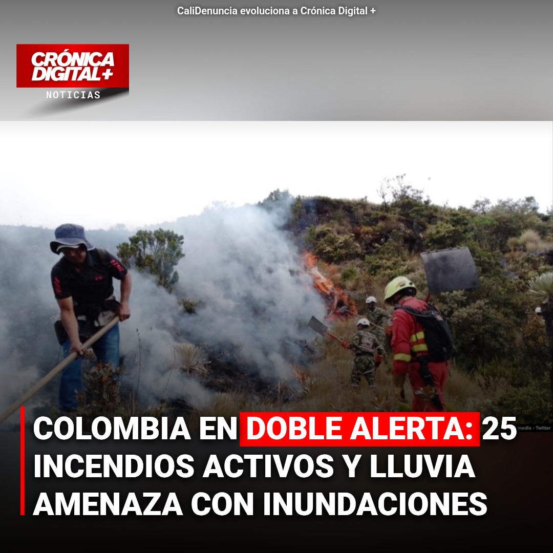 Colombia Enfrenta Doble Crisis: Incendios Persistentes y Alerta por Inundaciones