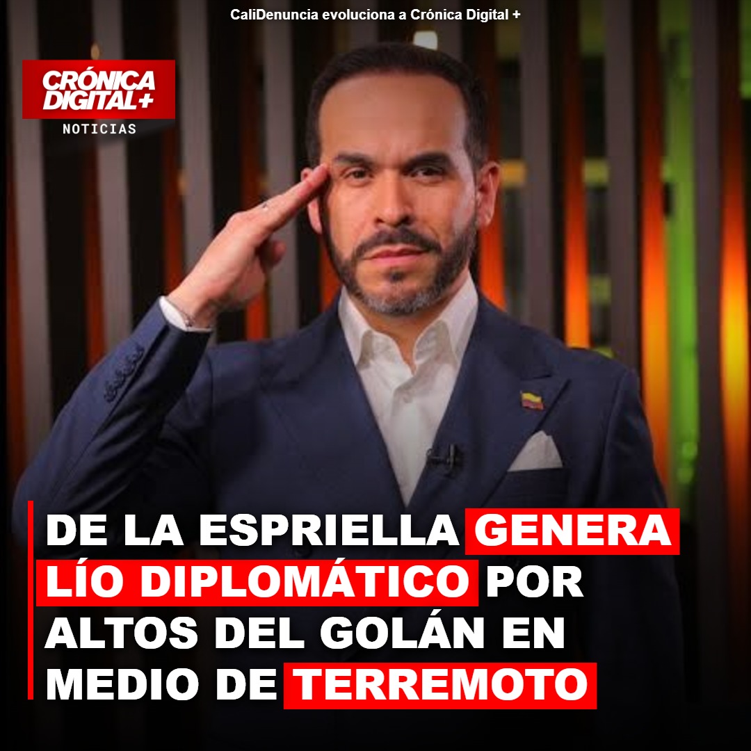 Colombia reconoce soberanía israelí sobre Altos del Golán en plena crisis sísmica