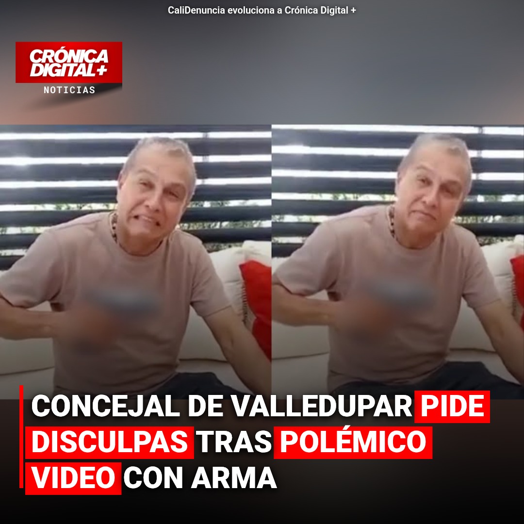 Concejal de Valledupar se disculpa tras video polémico con arma y “petristas”