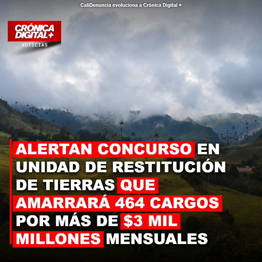 Concurso en Unidad de Restitución de Tierras enciende alertas por costos