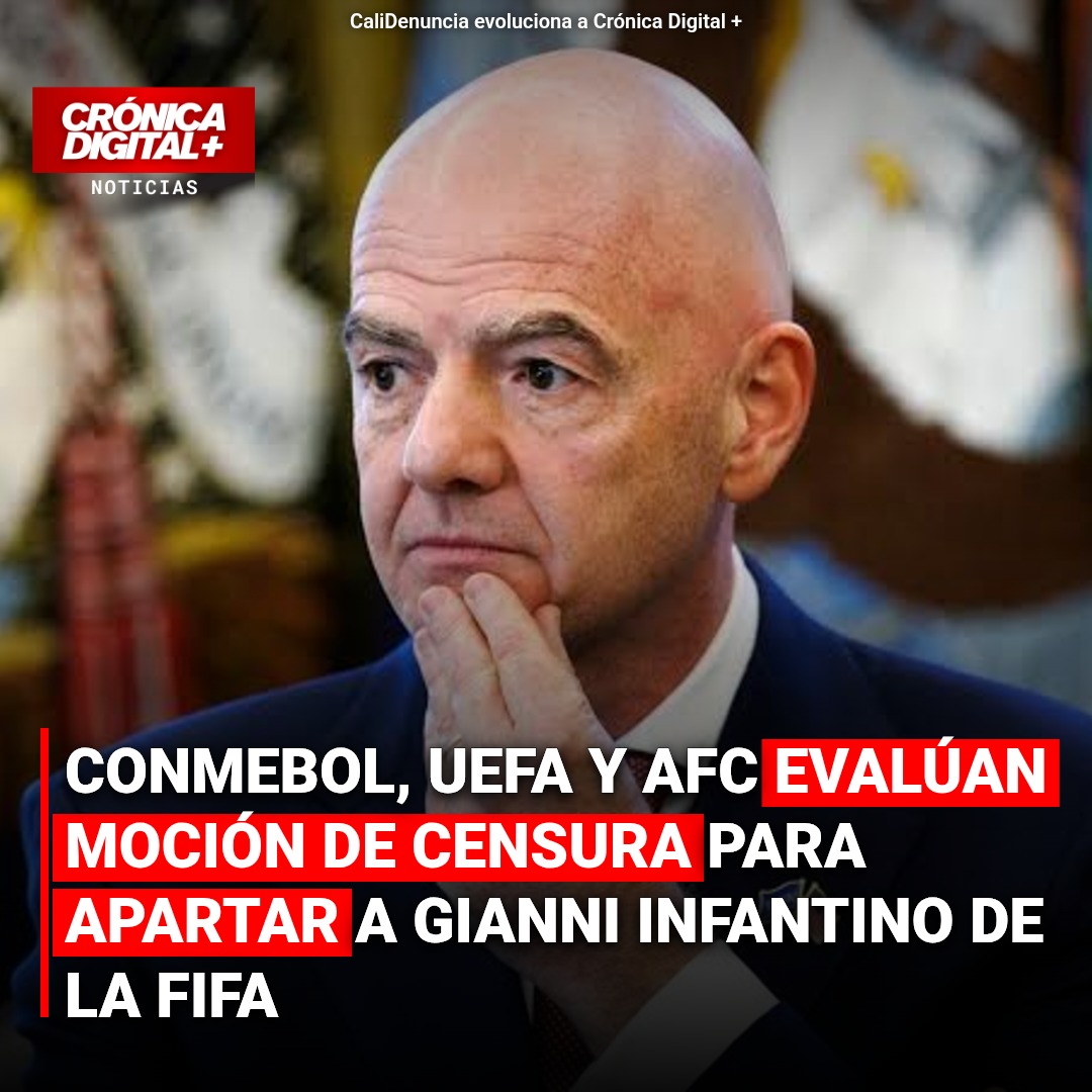 Confederaciones exploran moción de censura contra Infantino en FIFA