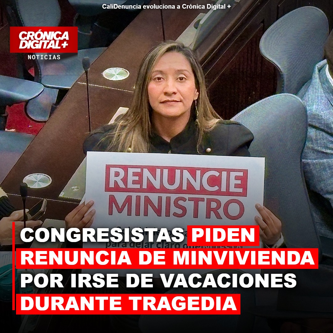 Congresistas piden renuncia de MinVivienda por irse de vacaciones durante tragedia nacional