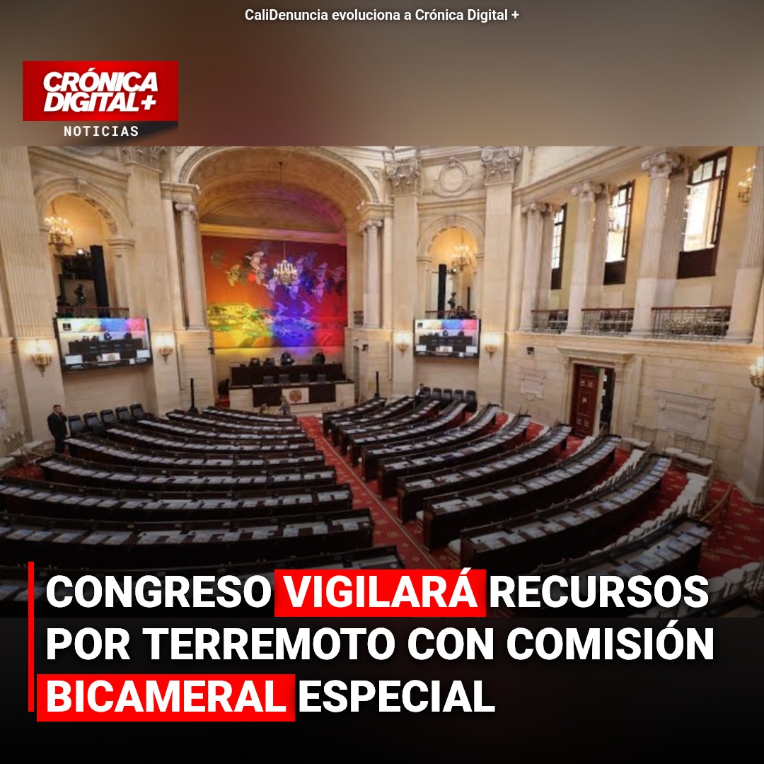 Congreso colombiano vigilará recursos por sismo para evitar corrupción