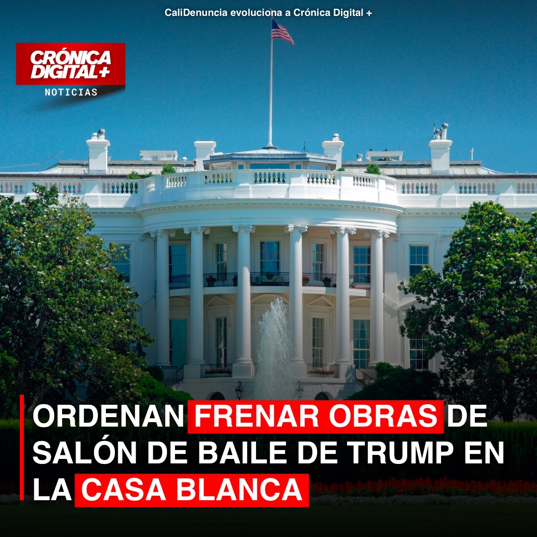 Corte frena obras de salón de baile de Trump en Casa Blanca por falta de aval legislativo