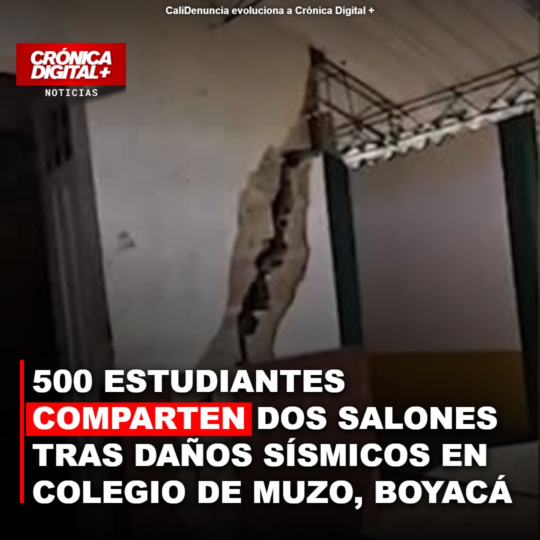 Crisis educativa en Muzo: 500 estudiantes sin aulas dignas tras sismos