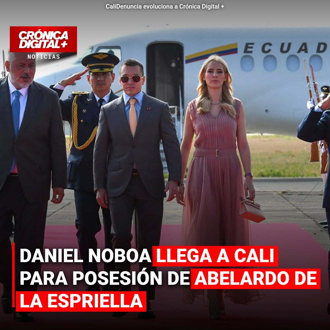 Daniel Noboa Arriba a Cali para Investidura de De La Espriella