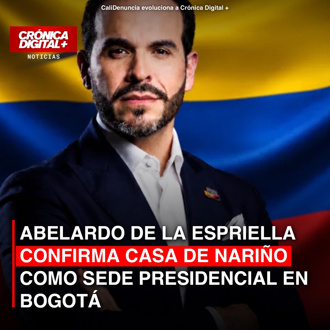 De la Espriella confirma Casa de Nariño como sede presidencial