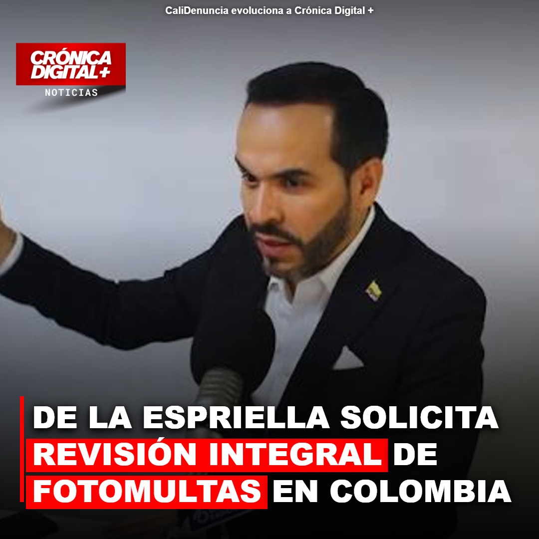 De la Espriella exige revisión integral de fotomultas en Colombia
