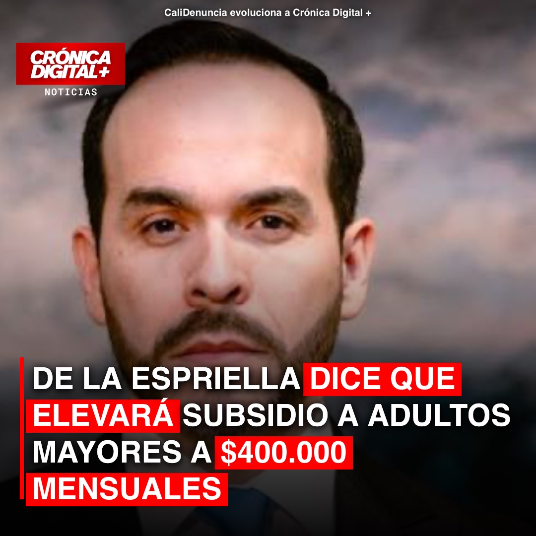 De la Espriella promete subsidio de $400.000 para adultos mayores