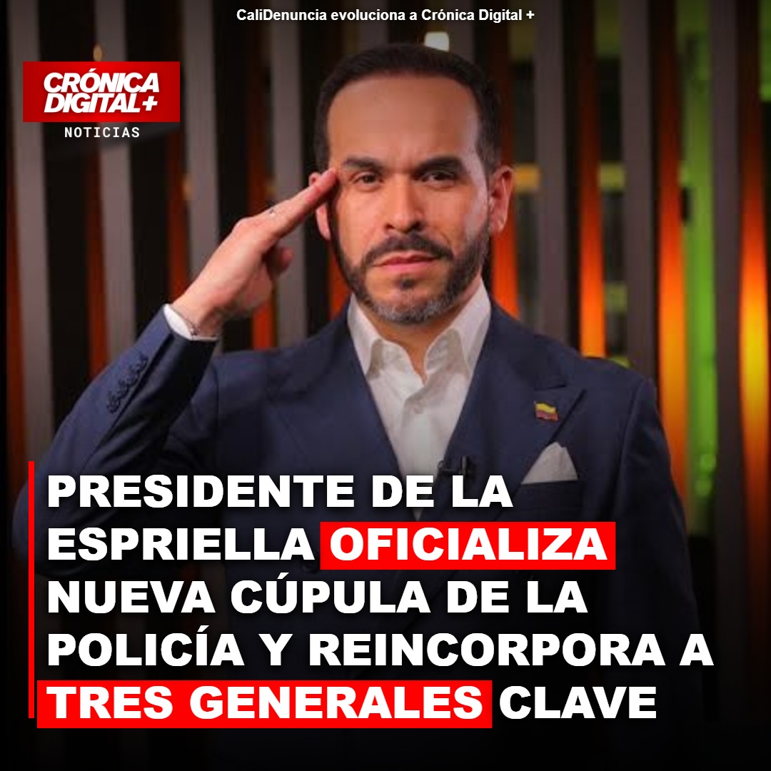 De la Espriella reincorpora generales y define cúpula de la Policía Nacional