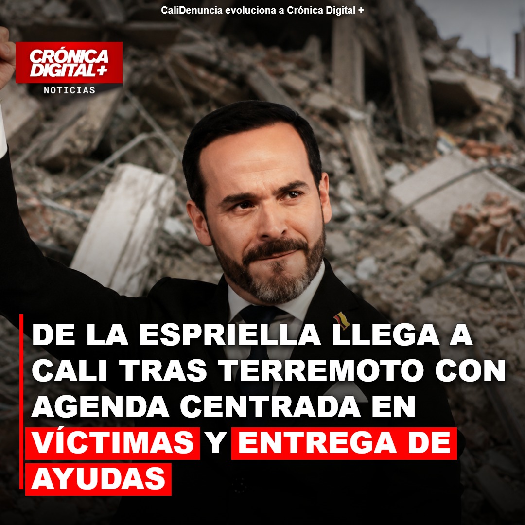 De La Espriella supervisa reconstrucción en Cali tras sismo devastador