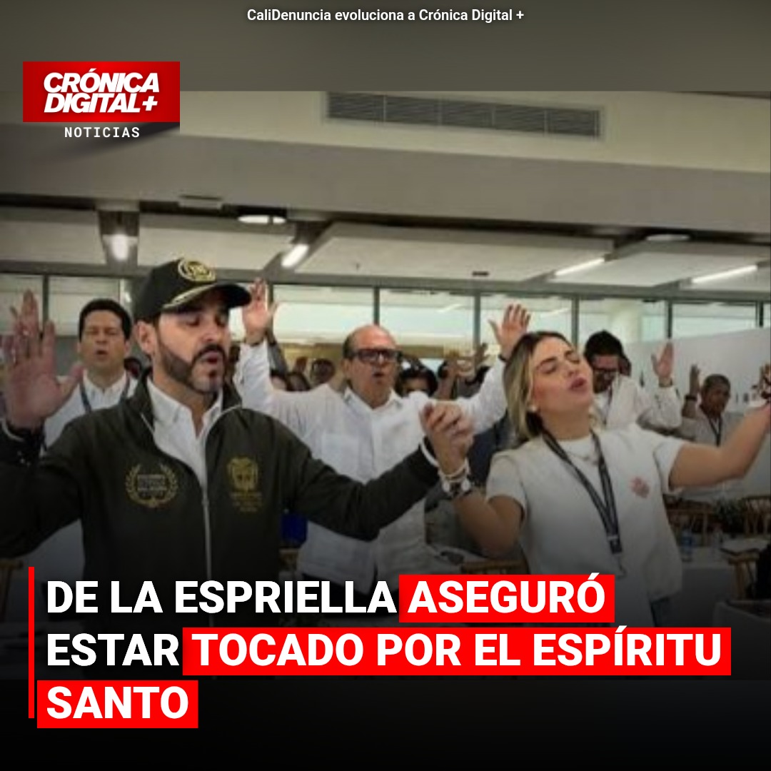 De la Espriella: “Tocado por el Espíritu Santo” en retiro de gabinete