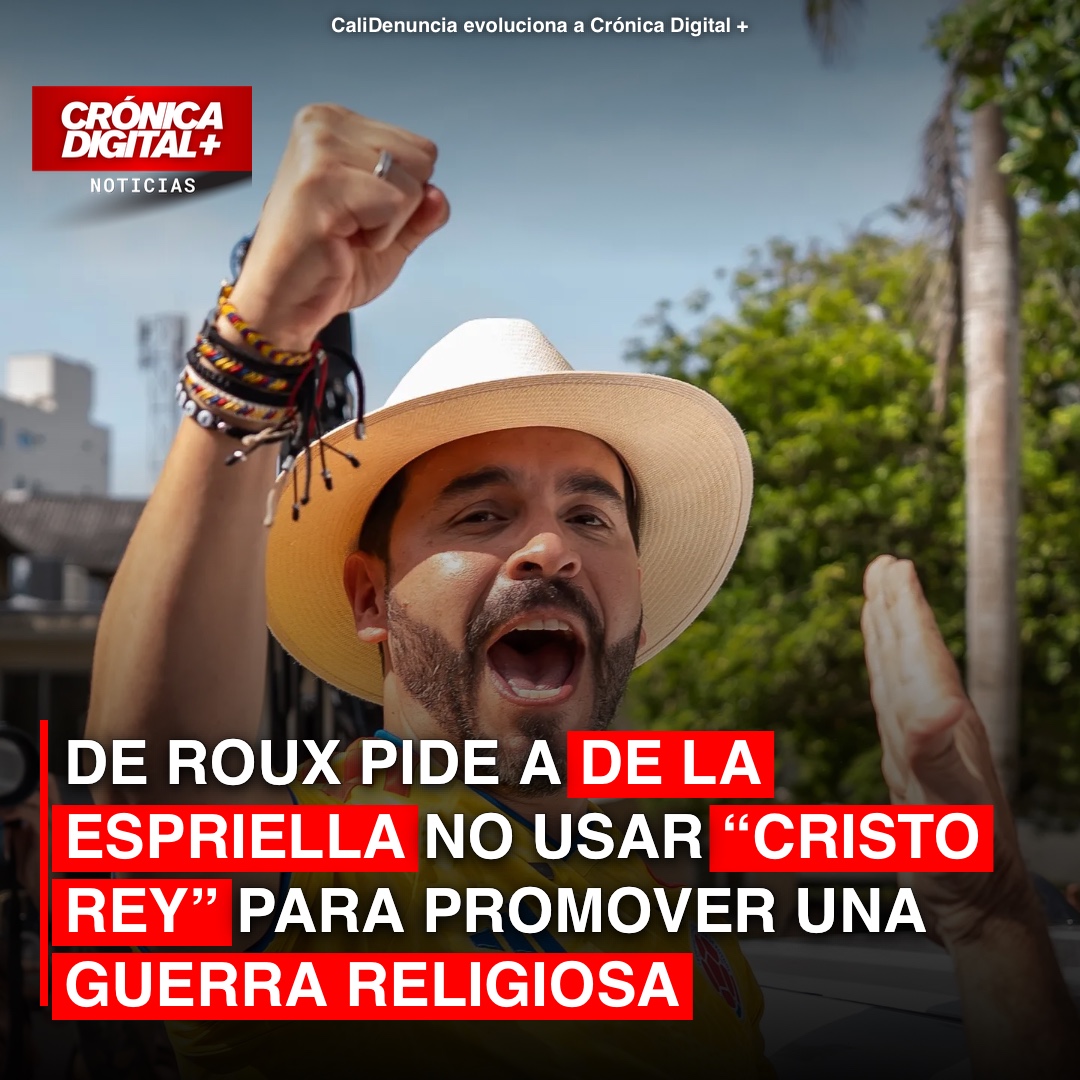De Roux alerta: uso de «Cristo Rey» por De La Espriella polariza debate
