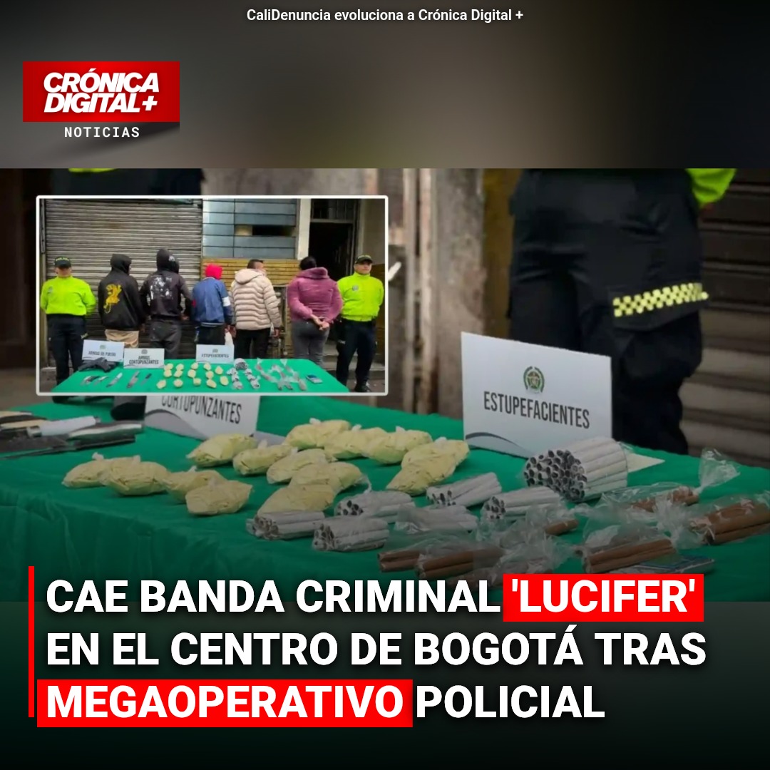 Desmantelan banda ‘Lucifer’ en La Favorita tras megaoperativo en Bogotá